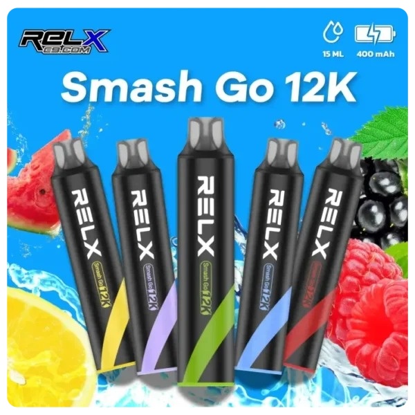 RELX Smash Go12000口 悅刻一次性電子煙 relx專賣 新日期 09/17